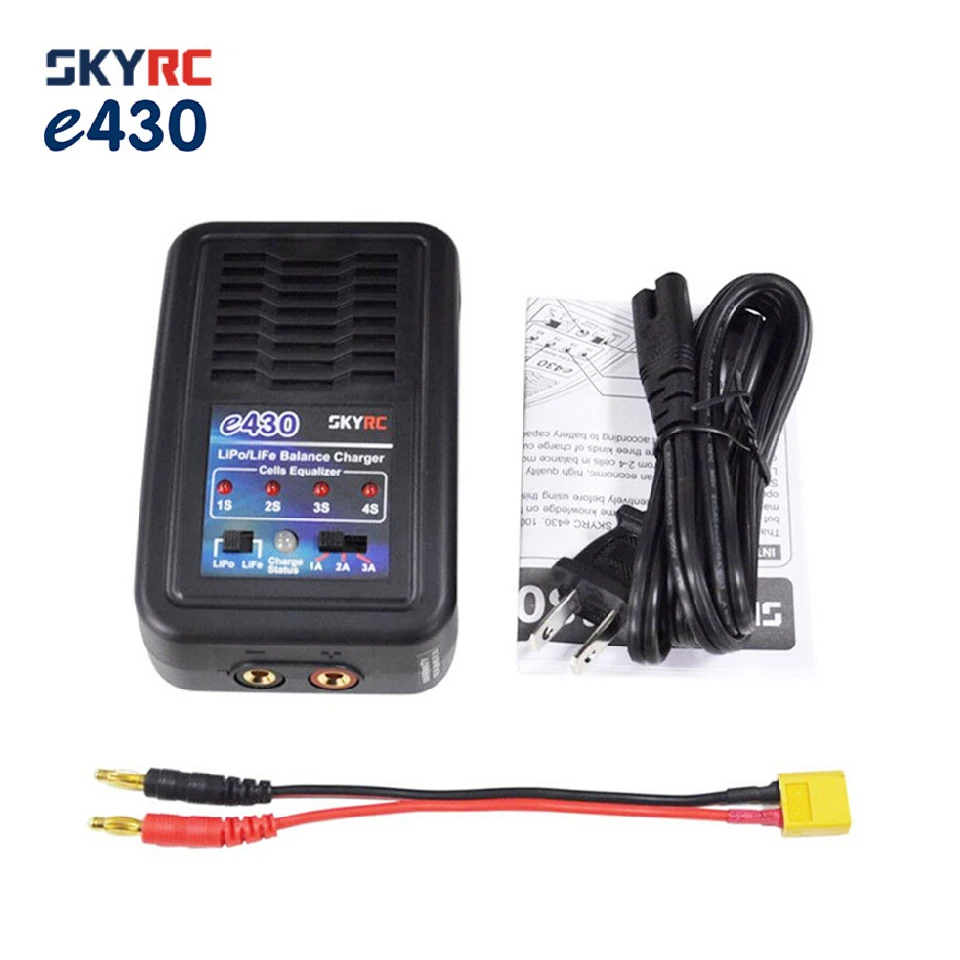 Зарядное устройство Skyrc e430 зарядное 30 Вт 1-3A 100-240 В AC для 2 S-4 S LiPo