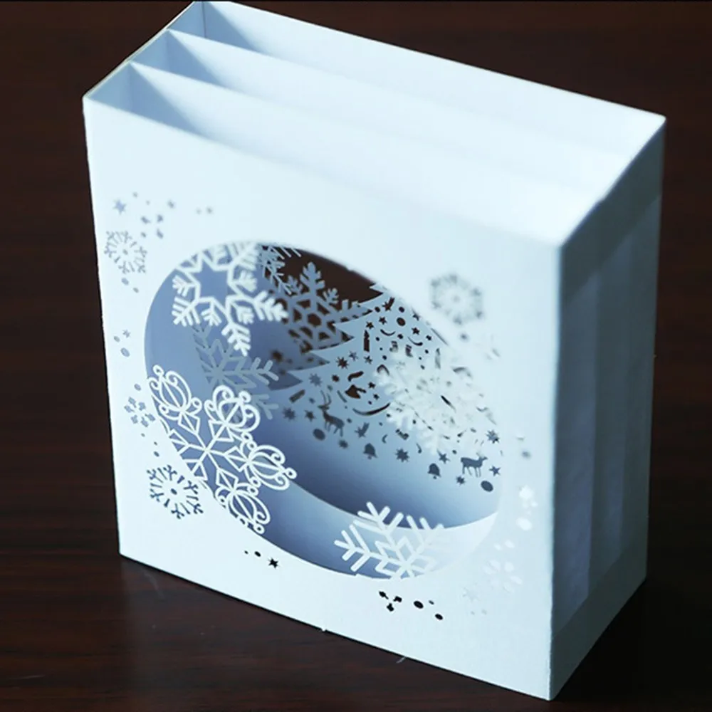 Снежинка 3D всплывающие открытки поздравительная открытка День Святого