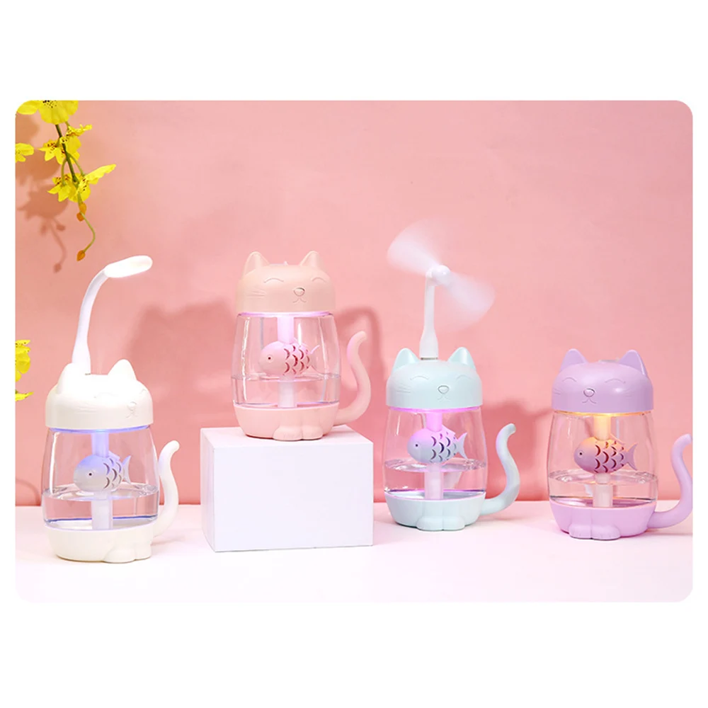 Utrasonic очиститель воздуха диффузор Увлажнитель вентилятор USB ночник домашний