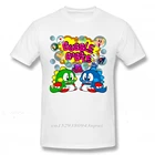 Футболка с пузырями в стиле ретро для консоли, Мужская Новая футболка для старых школьных игр на заказ, Органическая хлопковая футболка