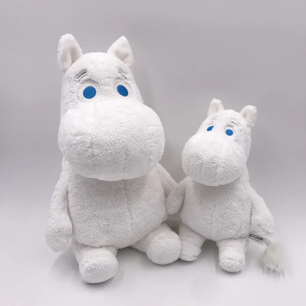 Подлинная авторизация высокое качество Moomin 35 см, сидячий, плюшевый куклы короткие плюшевые игрушки на день рождения Рождественский подарок для мальчиков и девочек