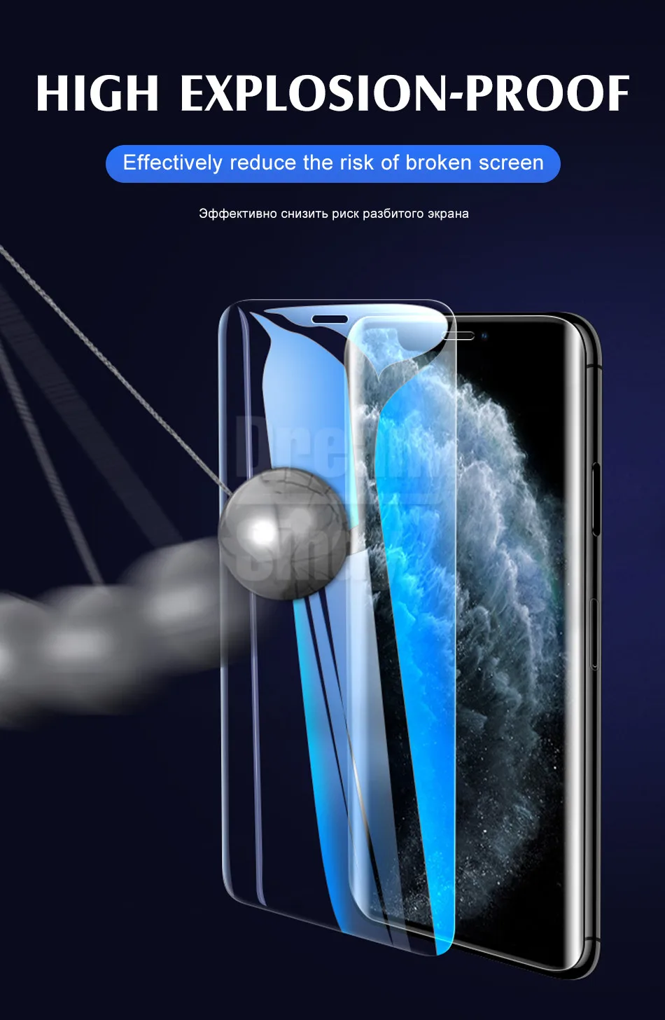 УФ-пленка 100D полное покрытие закаленное стекло для iPhone 11 Pro XS Max XR X протектор для iPhone 6 7 8 6s Plus Защитная пленка для экрана