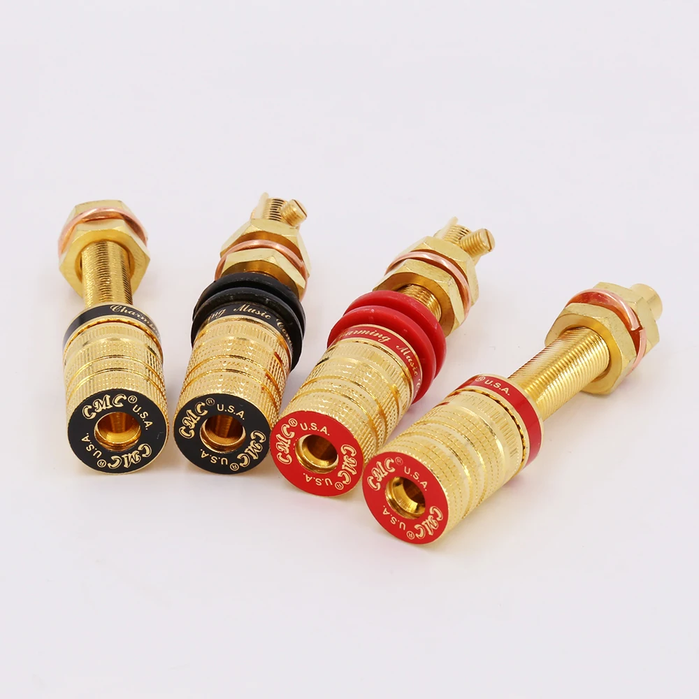 4 шт. клеммный разъем для колонки сообщений с покрытием из 24-каратного золота |