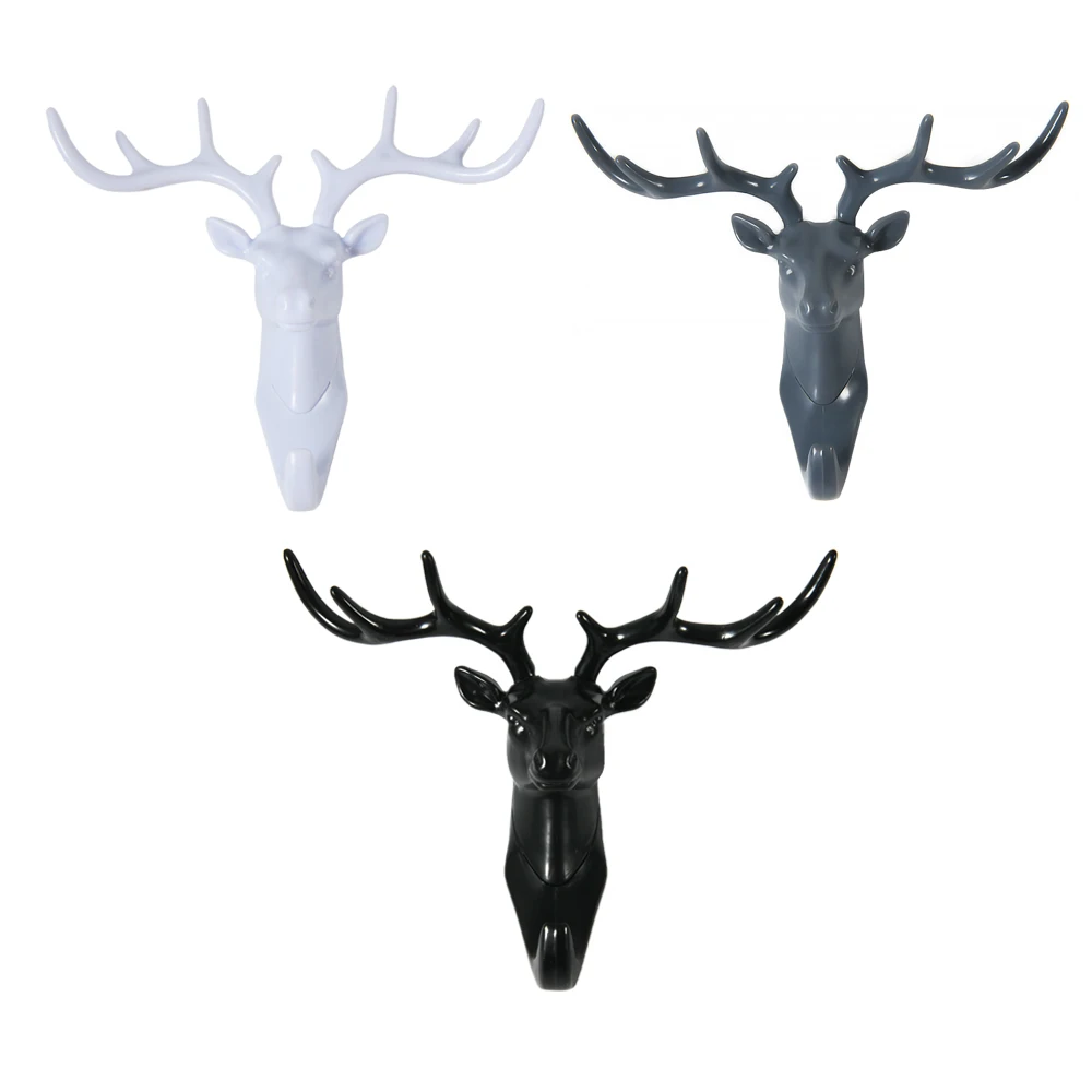 Wall Hanging Vintage Deer Head Antlers for Clothes Hat Scarf Key Horns Hanger Decoration | Дом и сад