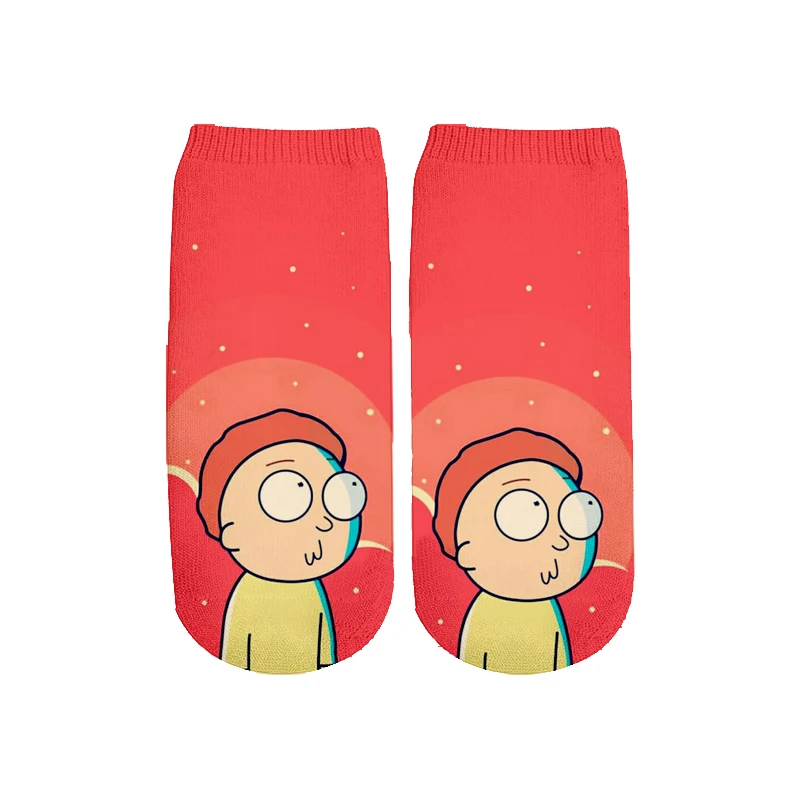 20 Новейшие Rick and Morty 3D печатных мультфильм милые короткие носки для мужчин женщин harajuku корейские носки RS-007 - Цвет: 20