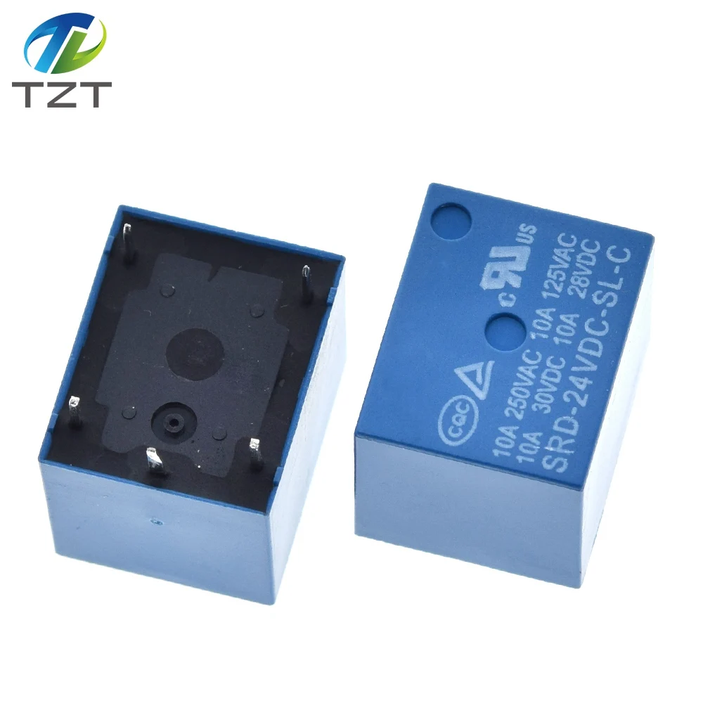 10 шт./лот DC SONGLE Мощность реле 5PIN T73 5V SRD 5VDC SL C 05VDC PCB Тип 03 05 06 09 12 24VDC 48VDC C|dc dc 5v|relay dcrelay 5v