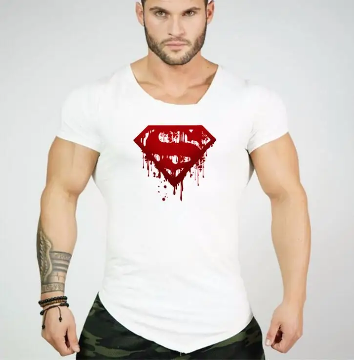 Мужская хлопковая Повседневная дышащая толстовка Асимметричная футболка для