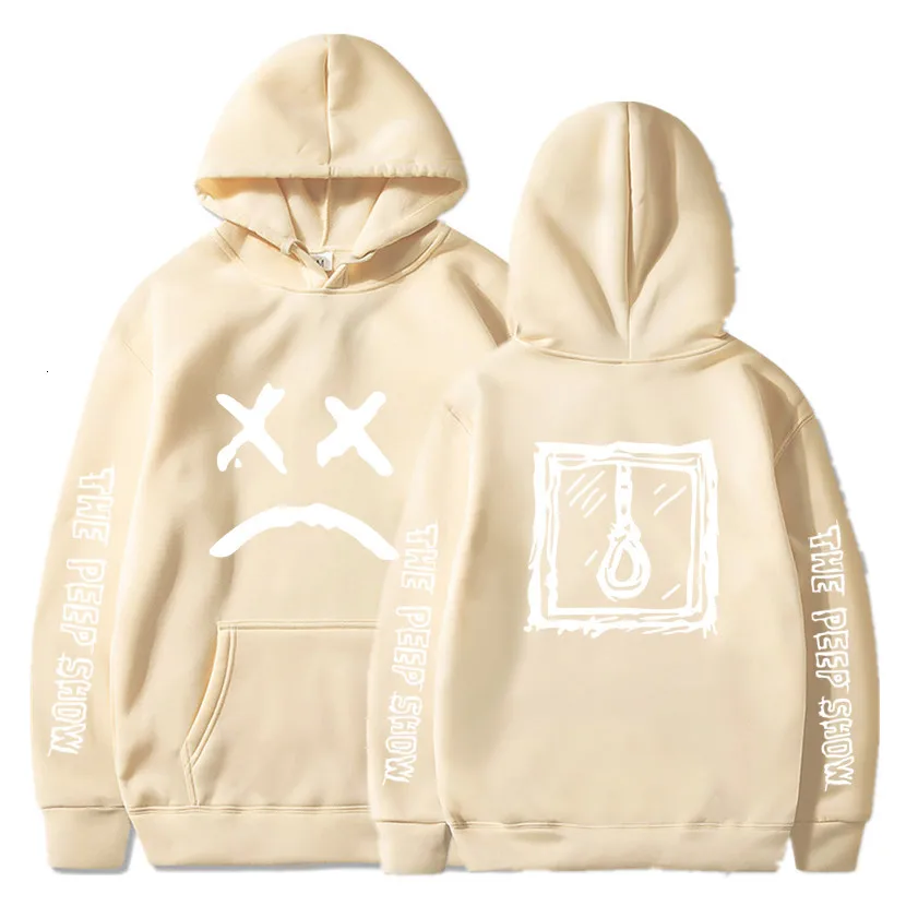 khaki 16 Lil Открытый толстовки Love lil. Peep мужские толстовки пуловер с капюшоном свитшоты мужские/женские sudaderas cry baby hoddie s-xxxl - Цвет: khaki 16