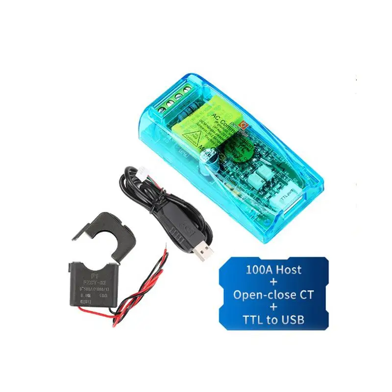 PZEM-004T 3,0 Версия ttl Modbus-RTU Мощность измеритель влажности Измеритель kwh Однофазное реле 100A Электрический Вольт Ампер частота измеритель мощности