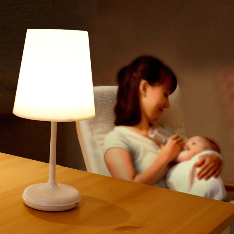 Светодиодный сенсорный Сенсор настольная лампа безопасная диммируемая зарядка