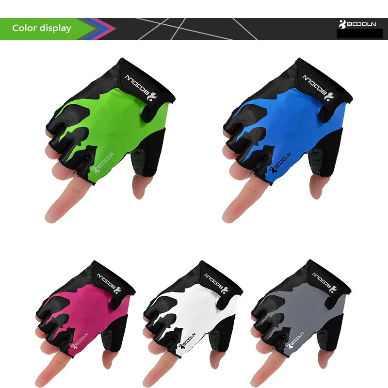 

Bicycle Half Fingers Cycling Gloves-Slip -sweat Gel Bicycle Riding Shock MTB Road Mountain Bike Sports Gloves Summer Shockproof