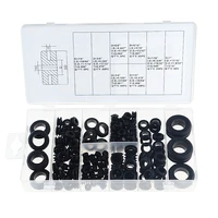 180pcsbox 1in 78in rubber grommets 8 popular sizes retaining ring set blanking hole wiring cable gasket kits hardware tools