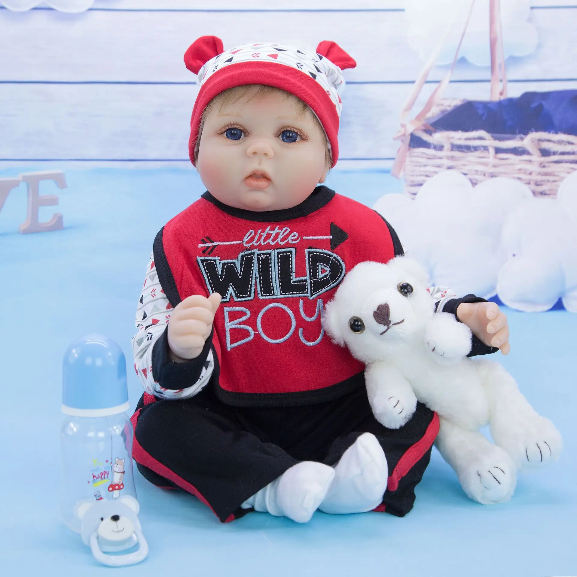 Силиконовая кукла Reborn 55 см Boneca мягкая ткань тело девочка мальчик реалистичное