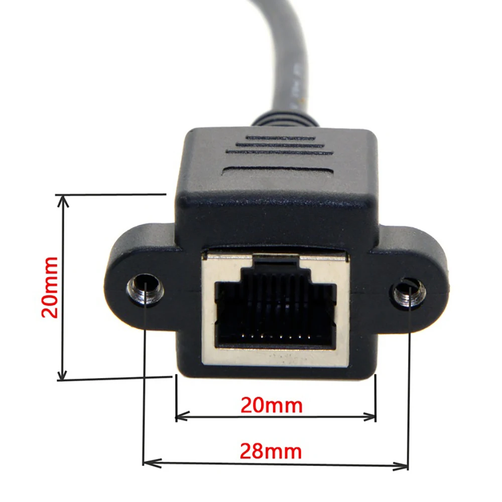 

FTP STP UTP RJ45 Cable Male to Female Screw Panel Mount Ethernet LAN Network Extension Cable 30cm 60cm 100cm 150cm