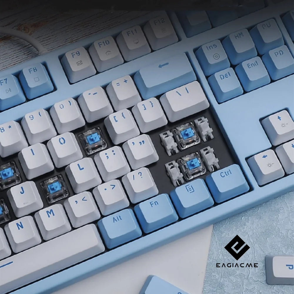 10887 mechanical gaming keyboard for gamer led backlight keyboard usb wired keyboard for pclaptop enru keyboard pbt keycaps free global shipping