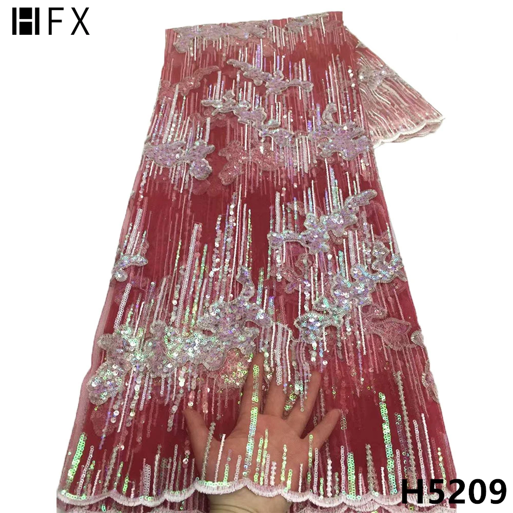 HFX новейшая Тюлевая кружевная ткань французское Сетчатое кружево африканская с