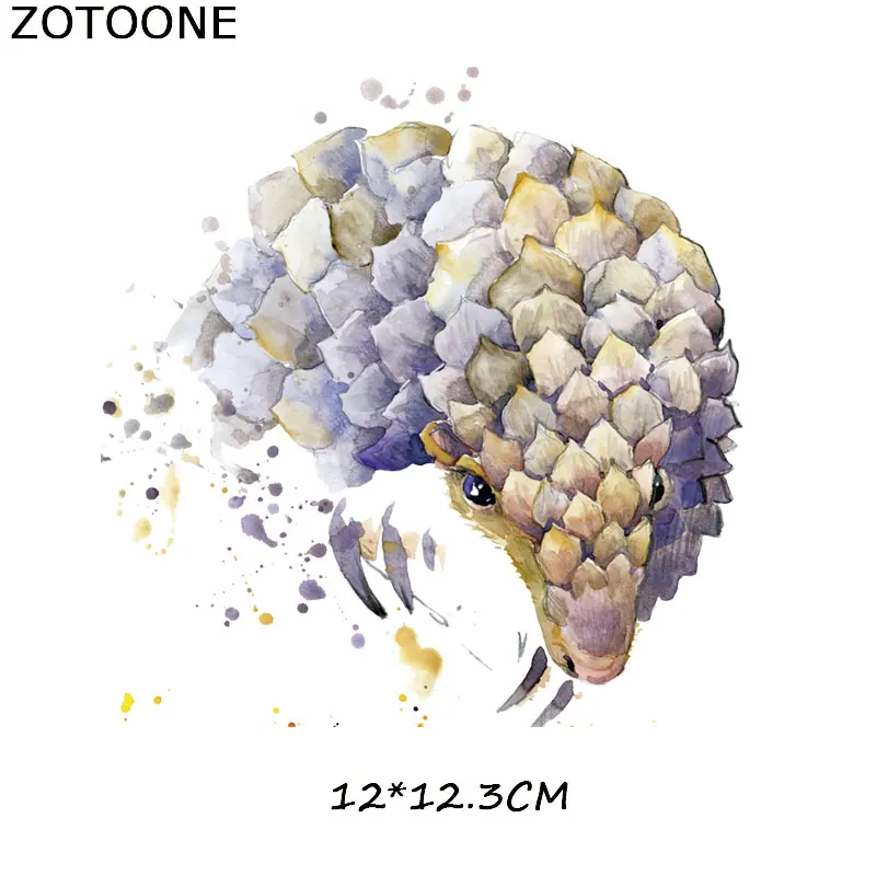 810 ZOTOONE живопись тушью животные гладить на передачу полосатые наклейки на одежду DIY Термоаппликации моющиеся приложения термо-Стикеры для одежды - Цвет: 810