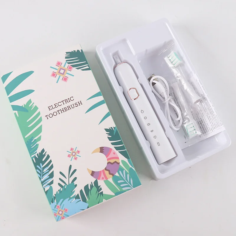 

Washable Electronic Whitening Teeth Brush Ultrasonic Sonic Electric Toothbrush Rechargeable Tooth Brushes Adult Timer Toothbrus