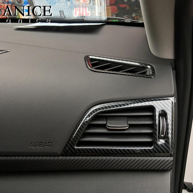 2 шт. вентиляционное отверстие приборной панели из углеродного волокна цвета