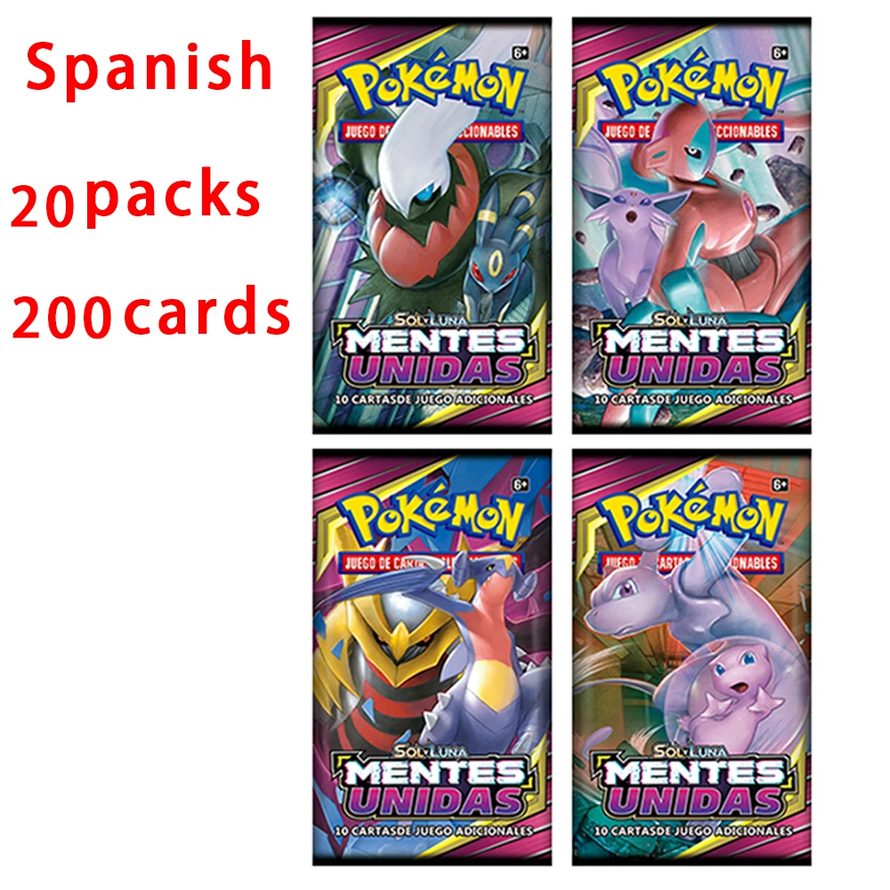 Spanish New Pokemon 200 Cards 1pcs Oversized Pokémon TCG: Sword and Shield Chilling Reign Box Trading Card Game Collection Toy | Игрушки и