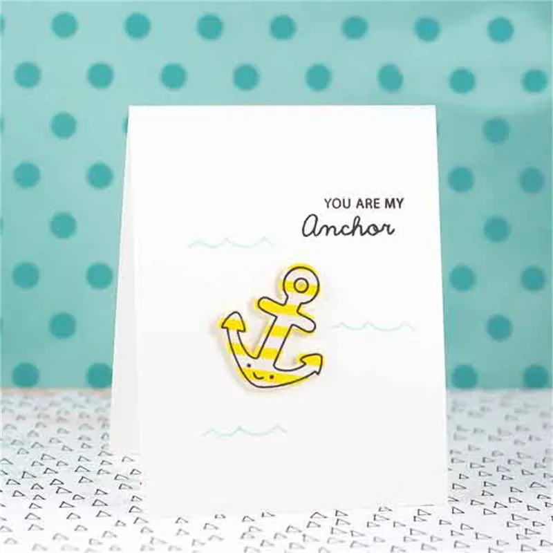 Жизнь якорь чистые штампы и для рукоделия Скрапбукинг карты изготовление DIY