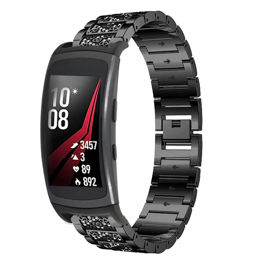 Ремешок из нержавеющей стали для Samsung Gear Fit 2/Fit 2 Pro деловой роскошный подарок