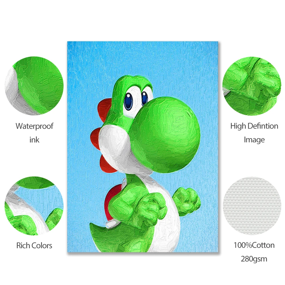 

Cartoon Animation Super Mario HD Quality Nursery Kids Room Oil Painting Home Decor Art Print Wall Decor Posters Canvas Painting