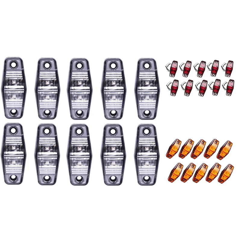 

NewLED Trailer Marker Lights Waterproof LightsRectangular Universal Side Marker Lights for Trucks RVs SUV Boat Etc 10
