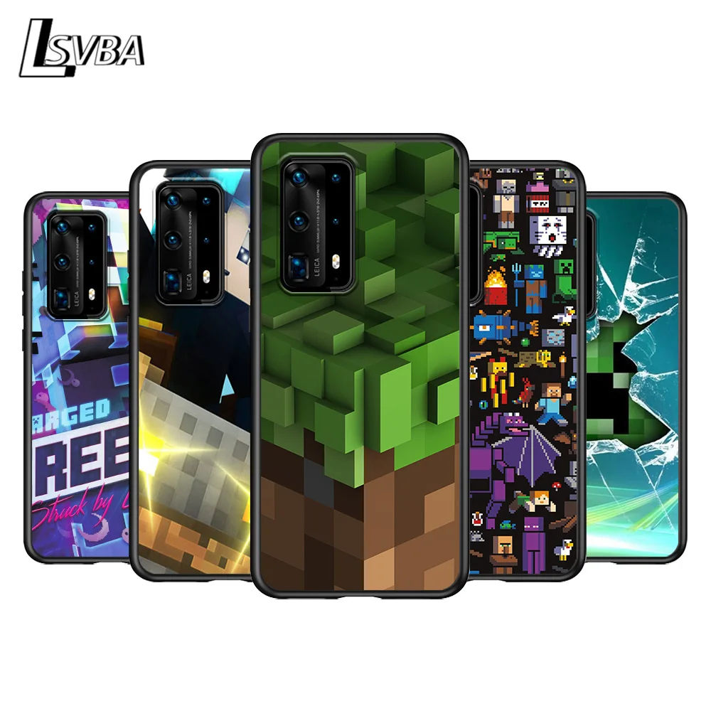

Video game mini world For Huawei P Smasrt 2018 2019 2020 2021 Smart S/Z Smart Plus Smart Pro Black Soft Cover Phone Case