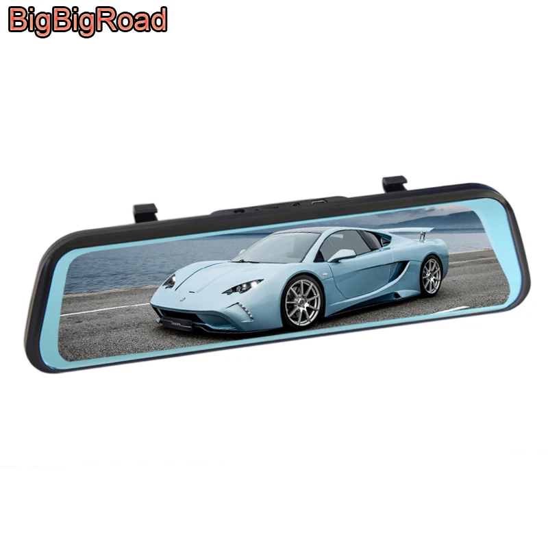 

BigBigRoad Car DVR Dash Camera Cam Stream RearView Mirror For Renault Latitude Scenic Clio Symbol Twingo Arkana Alaskan Kadjar