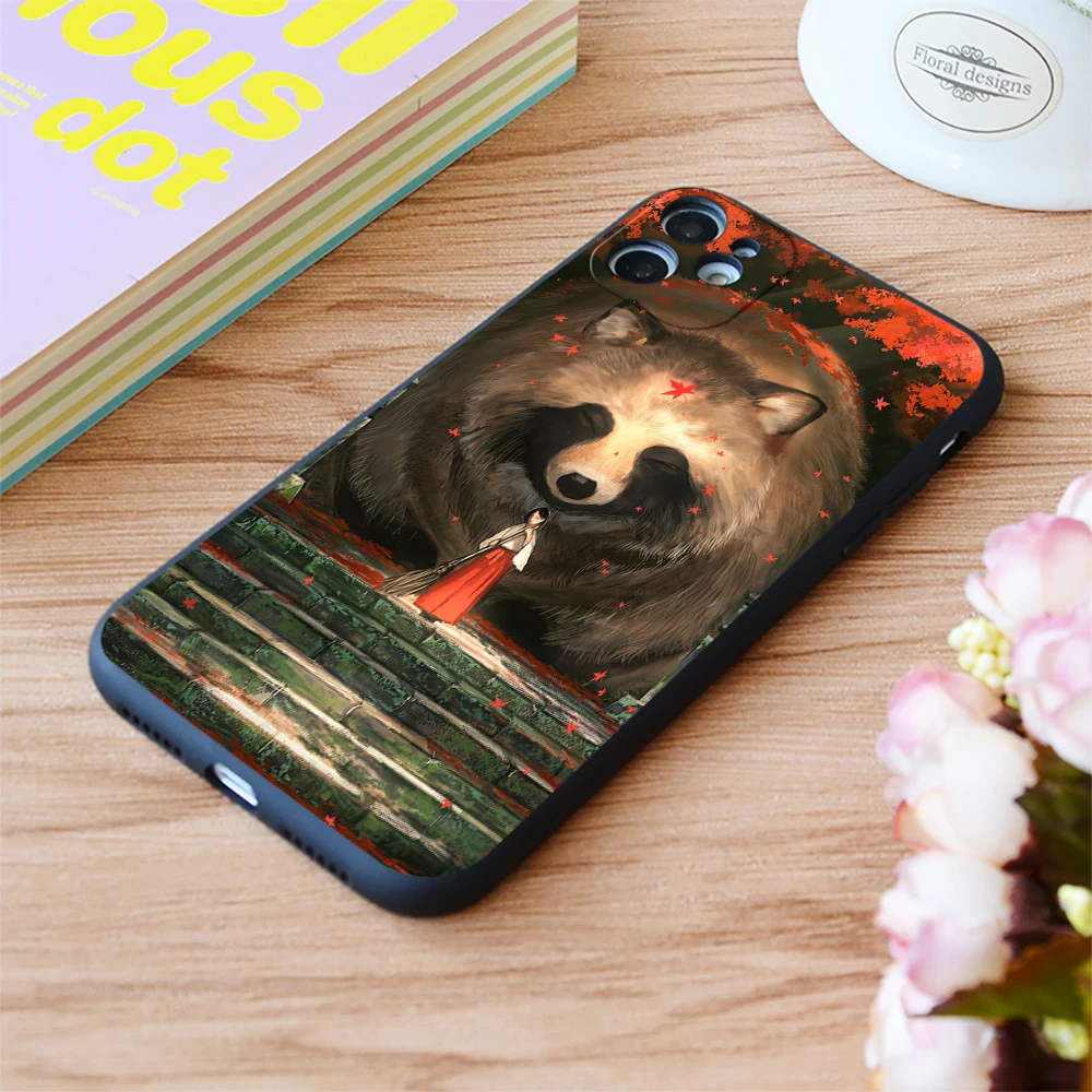 

For iPhone Animais Gigantes Print Soft Matt Apple iPhone Case 6 7 8 11 12 Plus Pro X XR XS MAX SE