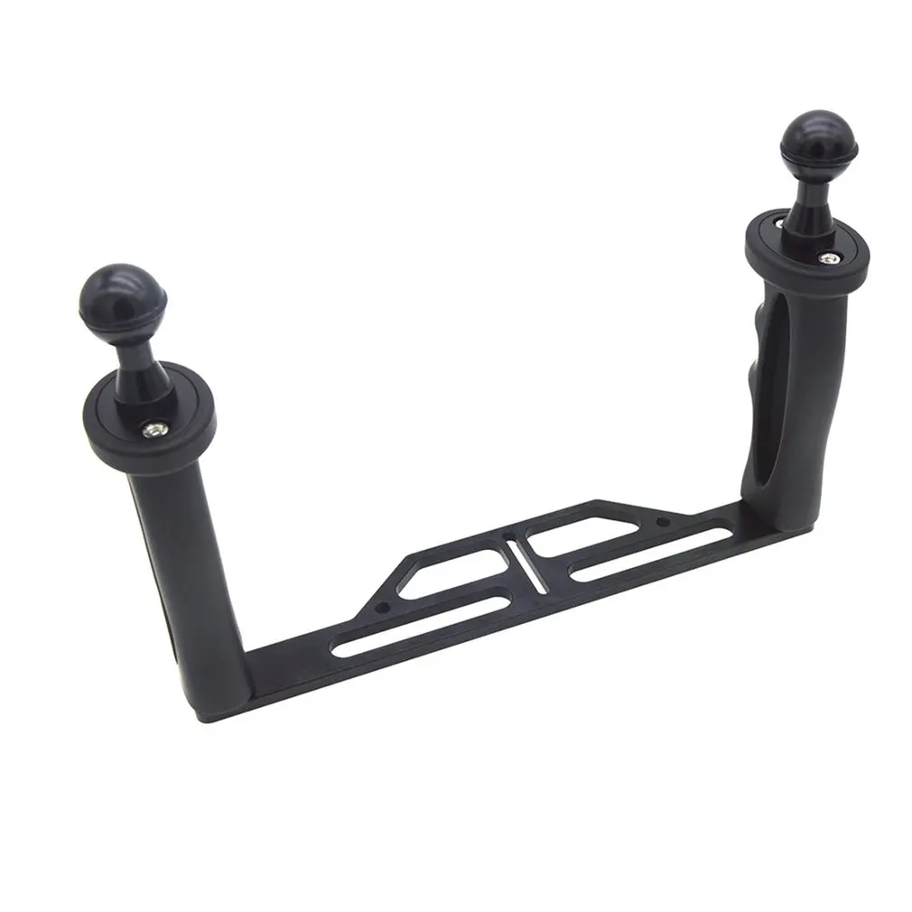 Metal Handheld Stabilizer Rig Tray Handle Hand Grip Underwater Scuba Diving Tray Mount LED Light For GoPro 6/5/4/3+/3