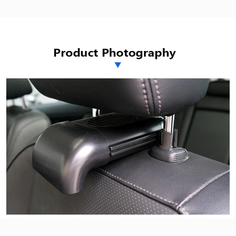 Автомобильный мини-вентилятор с USB-портом складной бесшумный 3-ступенчатый