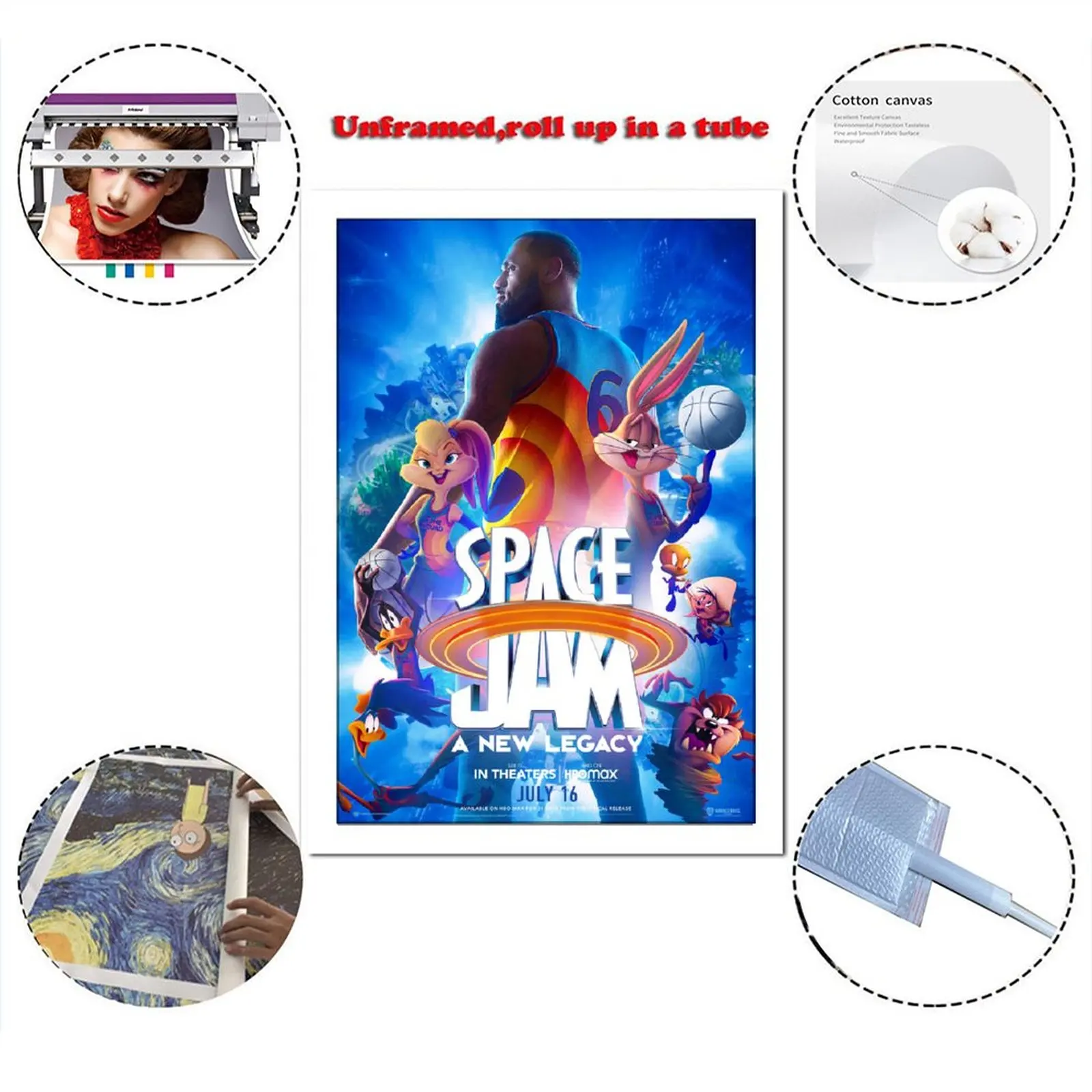 Художественный плакат на холсте с изображением жуков и кролика 2021 | Живопись