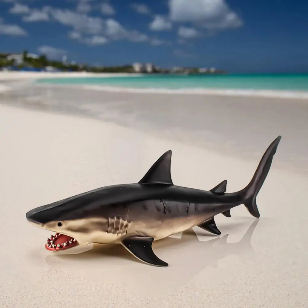 

Intelligence Development Mini Fine Workmanship Tiger Shark Figurine for Students