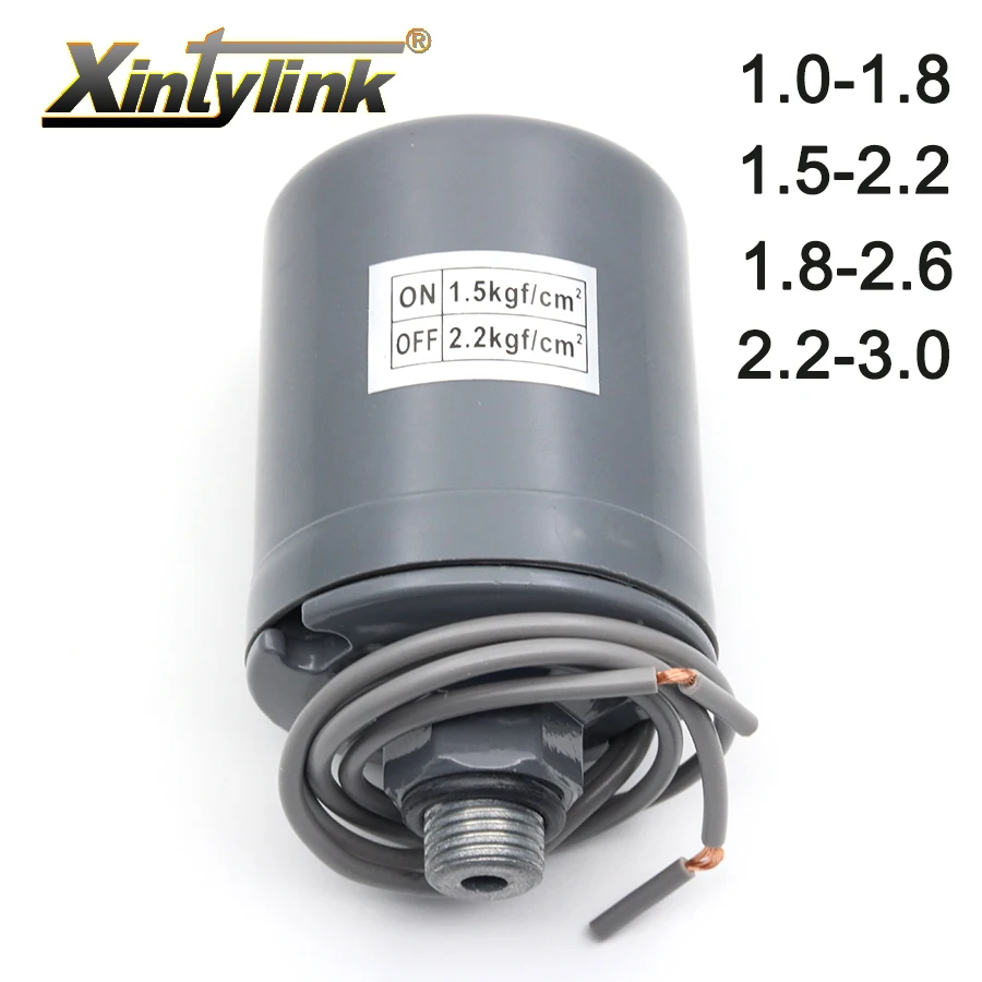 

Реле давления водяного насоса с наружной резьбой 220 В G1/4 дюйма, контроллер механического действия 1,0-1,8/1,5-2,2/1,8-2,6/2,2-3.0kgf/cm2