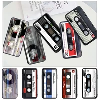 hot classical old cassette tape black matte mobile phone case for huawei p9 p10 p20 p30 p40 lite pro p smart 2019 2020 cover