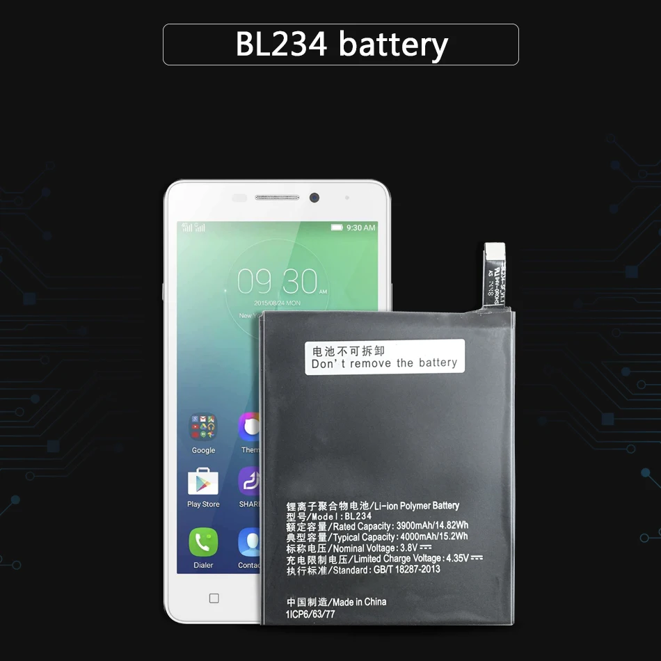 Аккумулятор BL234 для Lenovo A5000 Vibe P1M P1MA40 P70 P70t P70A аккумулятор на мобильный телефон