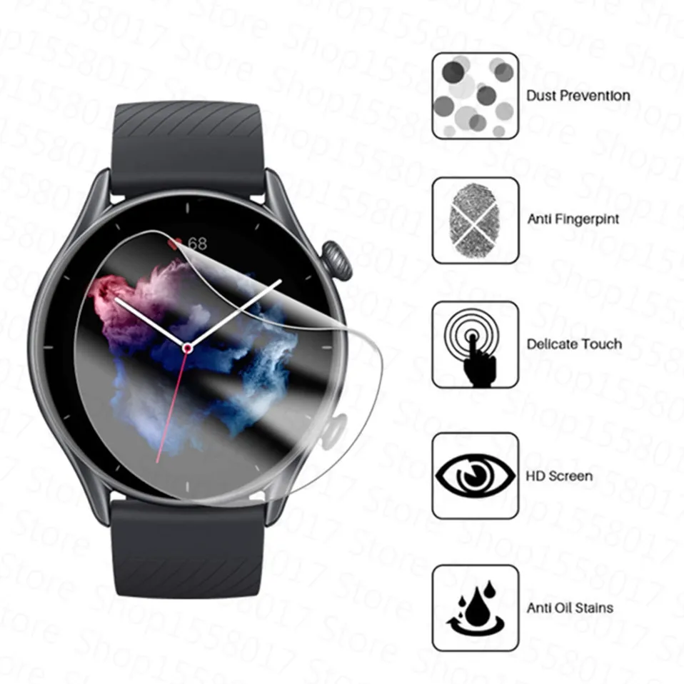Гидрогелевая защитная пленка 3 шт. для Xiaomi Huami Amazfit GTR Pro полное покрытие Защита