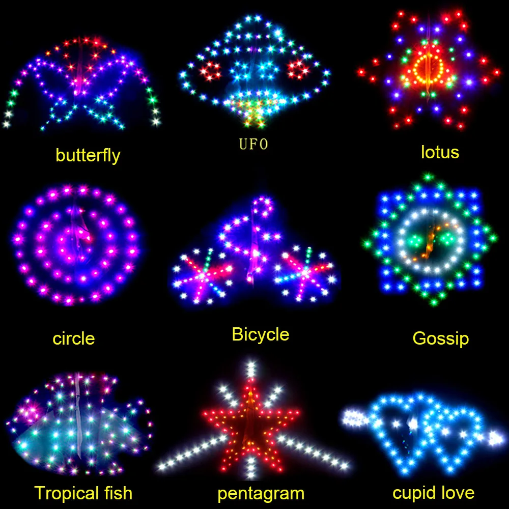 СВЕТОДИОДНЫЙ Змея треугольный воздушный змей для активного отдыха большие