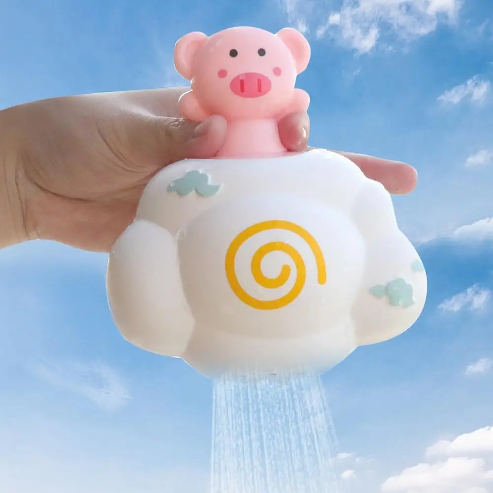 

Baby Cartoon Pig Bear Elephant Water Spray Sprinkle Cloud Bathing Play Toy Gift