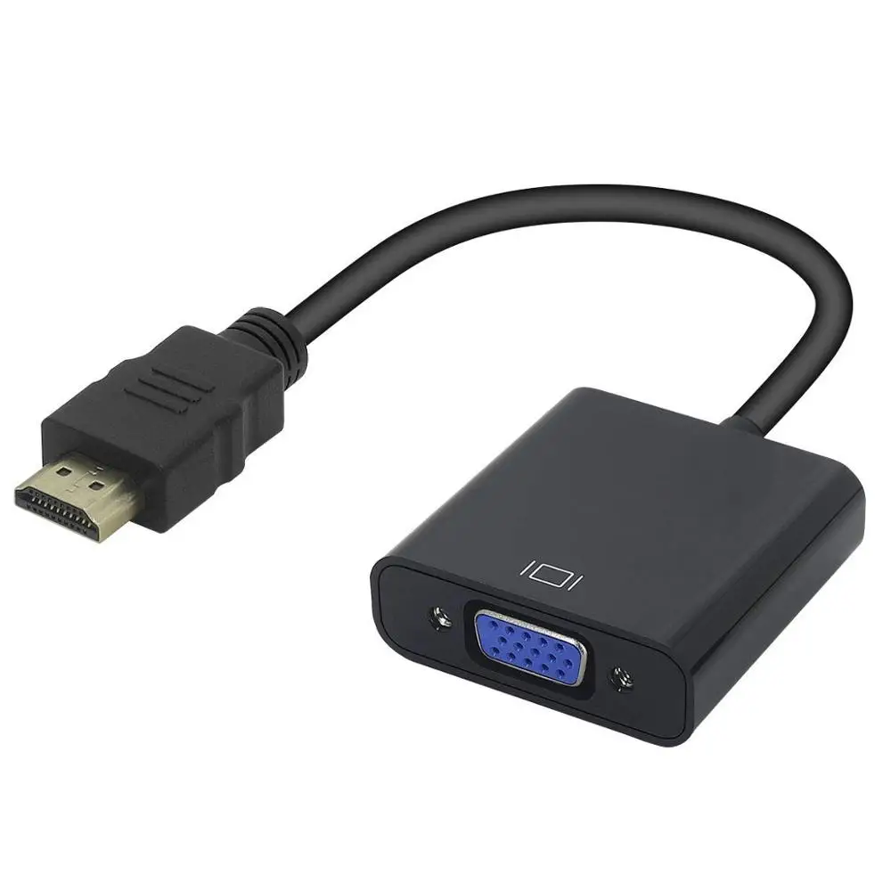 Позолоченный адаптер hdmi vga (Male to Female) совместимый с компьютером настольным