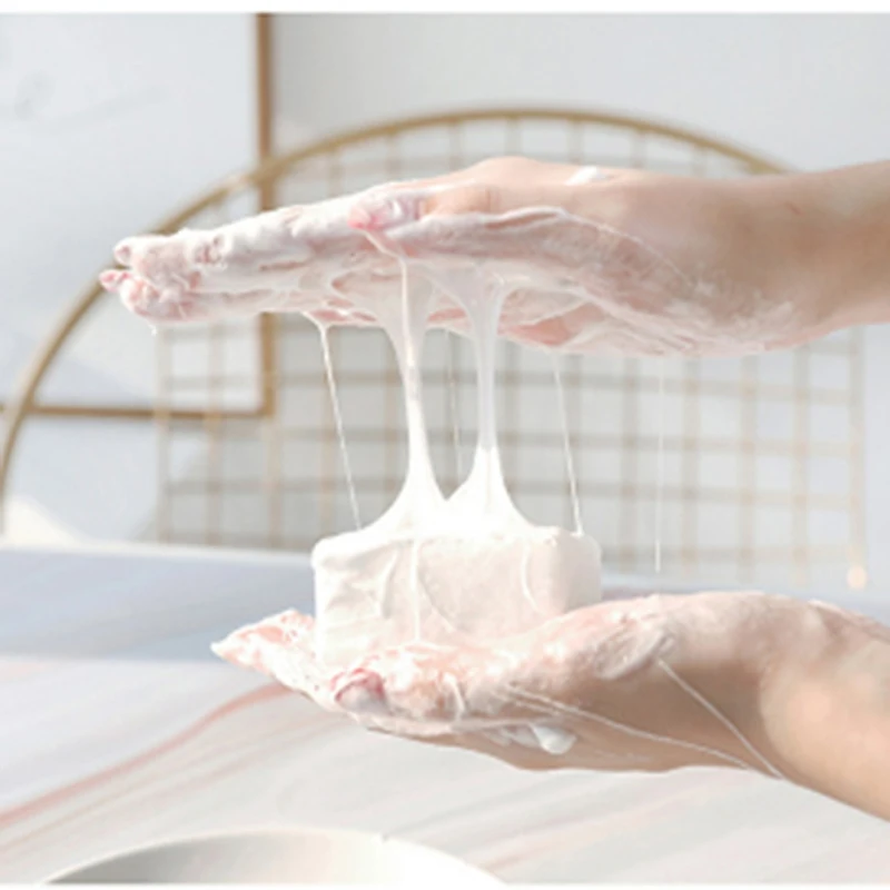 

Мыло с козьим молоком, шелковое беловое мыло для удаления клещей, нежное белое мыло ручной работы для ухода за лицом и телом, 1 шт.