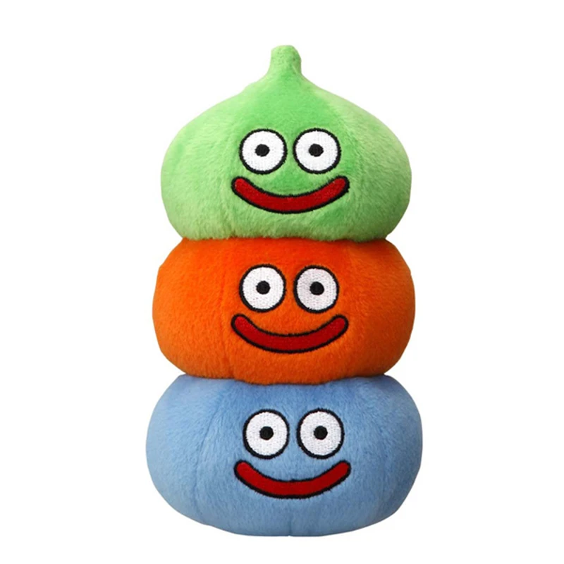 

New Kawaii Cute Dragon Quest Slime Tower Smile Slime Kids Stuffed Toys For Children Gifts 18CM