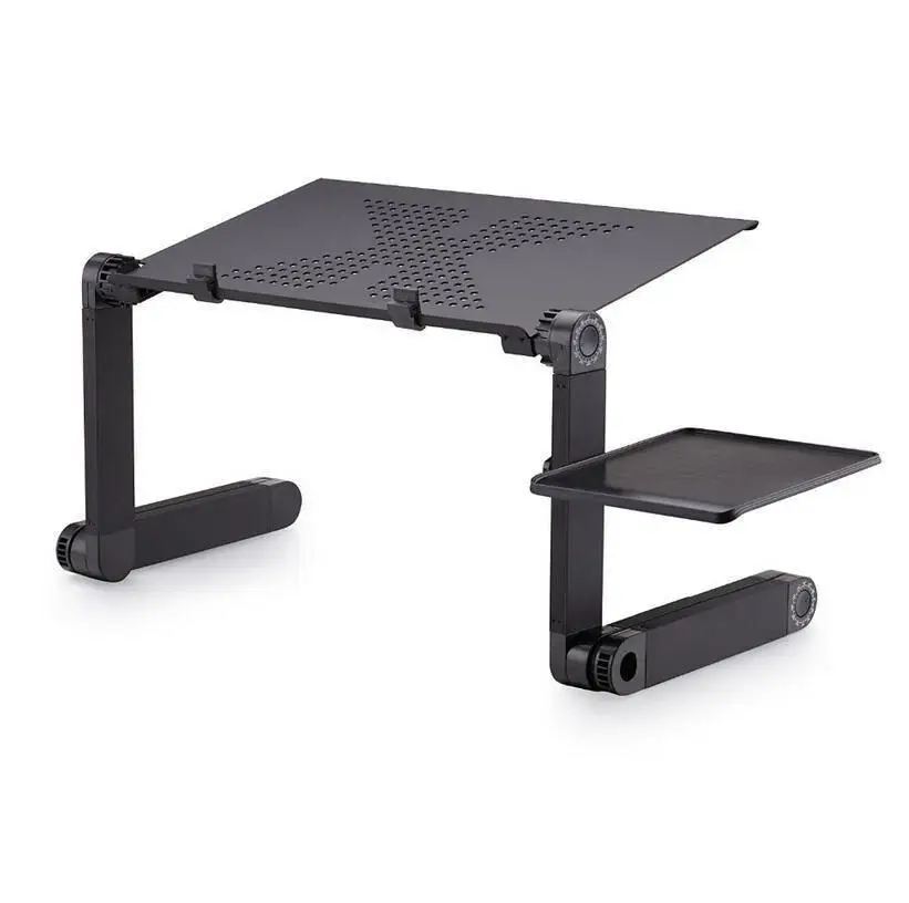 

Alloy Folding Portable Laptop Desk Ergonomic Aluminum Bed Laptop Stand Pc Table Notebook Table Desk Stand With Mouse Pad