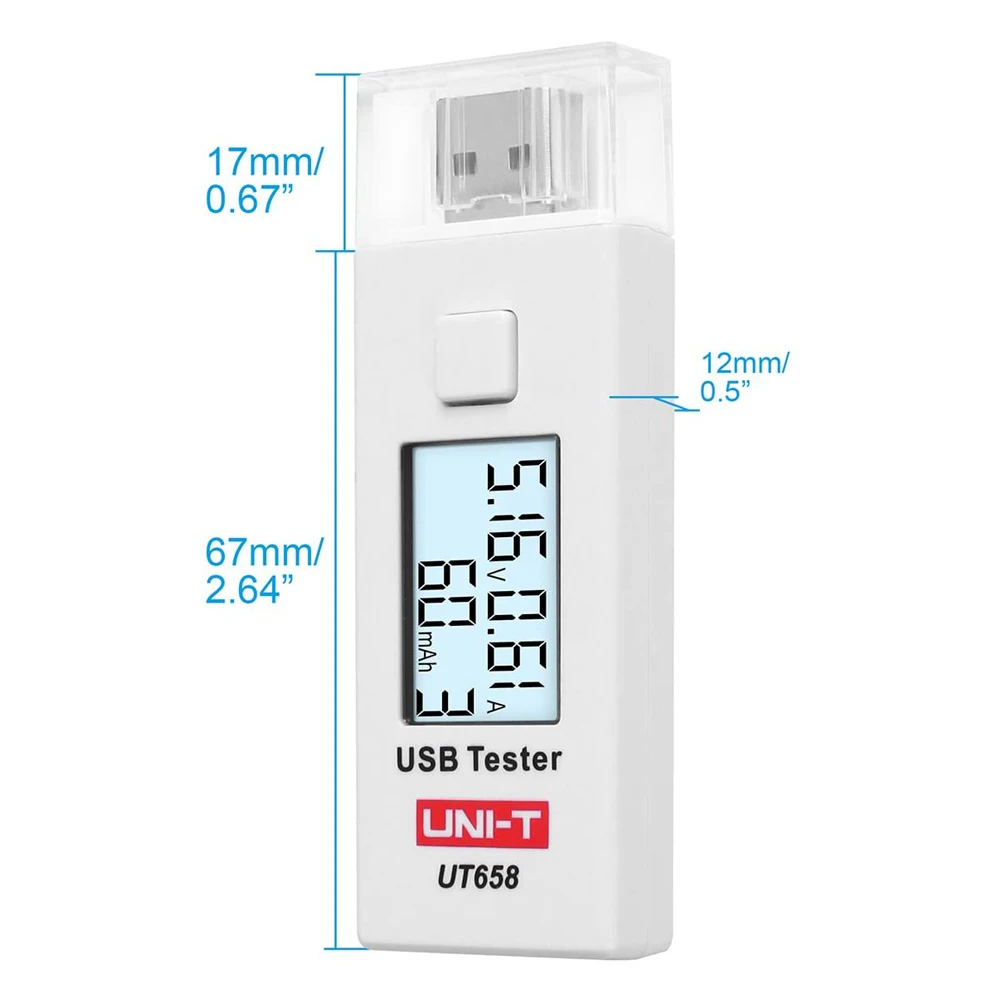 UNI T UT658B мобильный телефон ноутбук U диск монитор питания Зарядка AC/DC Емкость