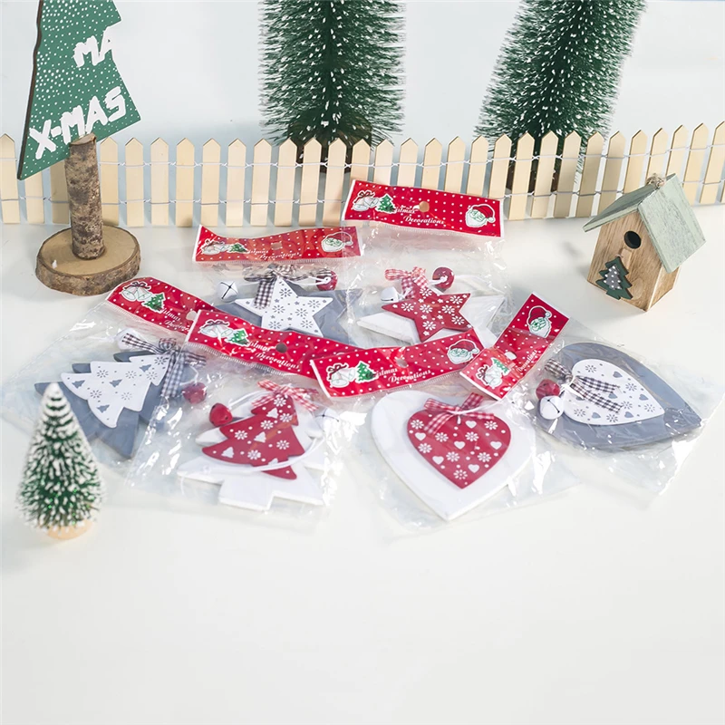 Новогодняя натуральная Деревянная Рождественская елка украшение деревянные