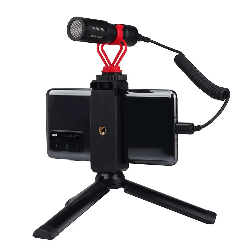 PULUZ 3 5 мм TRRS мужской/женский кабель USB Type-C-USB-C мужской живой микрофон аудио