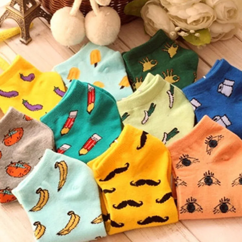 

Ani-B13 women Unisex Multiple Colors Cute Low Cut short Ankle Socks