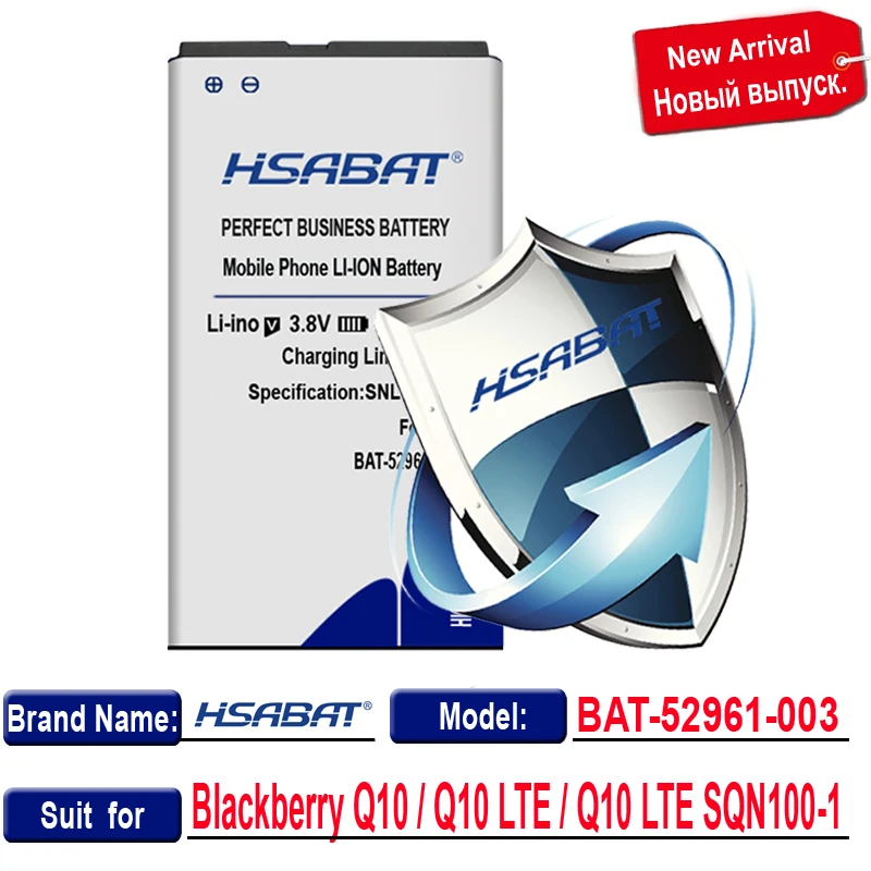 HSABAT 2700mAh ACC 53785 201 / BAT 52961 003 NX1 Аккумулятор для Blackberry Q10 LTE SQN100 1|battery for|batteries batteriesbattery q10